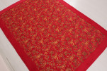 Turkish Bedspread, Twin Size Bed Cover, 6'6X4'6, Red Caucasus Carnation Pattern Fabric Decorative Cover, Throw Blanket Turkish Bedspread, Twin Size Bed Cover, 6'6X4'6, Red Caucasus Carnation Pattern Fabric Decorative Cover, Throw Blanket