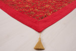 Turkish Bedspread, Twin Size Bed Cover, 6'6X4'6, Red Caucasus Carnation Pattern Fabric Decorative Cover, Throw Blanket Turkish Bedspread, Twin Size Bed Cover, 6'6X4'6, Red Caucasus Carnation Pattern Fabric Decorative Cover, Throw Blanket