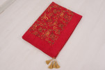 Turkish Bedspread, Twin Size Bed Cover, 6'6X4'6, Red Caucasus Carnation Pattern Fabric Decorative Cover, Throw Blanket Turkish Bedspread, Twin Size Bed Cover, 6'6X4'6, Red Caucasus Carnation Pattern Fabric Decorative Cover, Throw Blanket