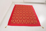 Turkish Bedspread, Twin Size Bed Cover, 6'6X4'6, Red Turkish Carnation Pattern Fabric Decorative Cover, Throw Blanket Turkish Bedspread, Twin Size Bed Cover, 6'6X4'6, Red Turkish Carnation Pattern Fabric Decorative Cover, Throw Blanket