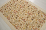 Turkish Bedspread, Twin Size Bed Cover, 6'6X4'6, Beige Turkish Dream Pattern Fabric Decorative Cover, Throw Blanket Turkish Bedspread, Twin Size Bed Cover, 6'6X4'6, Beige Turkish Dream Pattern Fabric Decorative Cover, Throw Blanket