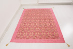 Turkish Bedspread, Twin Size Bed Cover, 6'6X4'6, Pale Pink Turkish Carnation Pattern Fabric Decorative Cover, Throw Blanket Turkish Bedspread, Twin Size Bed Cover, 6'6X4'6, Pale Pink Turkish Carnation Pattern Fabric Decorative Cover, Throw Blanket