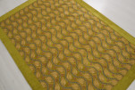 Turkish Bedspread, Twin Size Jacquard Bed Cover, 6'6X4'6, Pistachio Green Water Line Tulip Pattern Fabric Decorative Cover Turkish Bedspread, Twin Size Jacquard Bed Cover, 6'6X4'6, Pistachio Green Water Line Tulip Pattern Fabric Decorative Cover