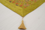 Turkish Bedspread, Twin Size Bed Cover, 6'6X4'6, Pistachio Green Topkapi Palace Tulip Pattern Fabric Decorative Cover Blanket Turkish Bedspread, Twin Size Bed Cover, 6'6X4'6, Pistachio Green Topkapi Palace Tulip Pattern Fabric Decorative Cover Blanket
