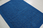 Turkish Bedspread, Twin Size Bed Cover, 6'6X4'6, Navy Blue Arabian Night Pattern Fabric Decorative Cover, Throw Blanket Turkish Bedspread, Twin Size Bed Cover, 6'6X4'6, Navy Blue Arabian Night Pattern Fabric Decorative Cover, Throw Blanket