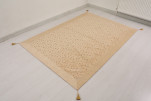 Turkish Bedspread, Twin Size Bed Cover, 6'6X4'6, Beige Arabian Night Pattern Fabric Decorative Cover, Throw Blanket Turkish Bedspread, Twin Size Bed Cover, 6'6X4'6, Beige Arabian Night Pattern Fabric Decorative Cover, Throw Blanket
