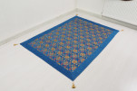 Turkish Bedspread, Twin Size Bed Cover, 6'6X4'6, Navy Blue Topkapi Palace Tulip Pattern Fabric Decorative Cover Blanket Turkish Bedspread, Twin Size Bed Cover, 6'6X4'6, Navy Blue Topkapi Palace Tulip Pattern Fabric Decorative Cover Blanket