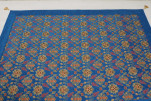 Turkish Bedspread, Twin Size Bed Cover, 6'6X4'6, Navy Blue Topkapi Palace Tulip Pattern Fabric Decorative Cover Blanket Turkish Bedspread, Twin Size Bed Cover, 6'6X4'6, Navy Blue Topkapi Palace Tulip Pattern Fabric Decorative Cover Blanket