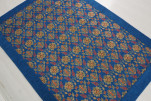 Turkish Bedspread, Twin Size Bed Cover, 6'6X4'6, Navy Blue Topkapi Palace Tulip Pattern Fabric Decorative Cover Blanket Turkish Bedspread, Twin Size Bed Cover, 6'6X4'6, Navy Blue Topkapi Palace Tulip Pattern Fabric Decorative Cover Blanket