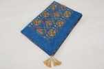 Turkish Bedspread, Twin Size Bed Cover, 6'6X4'6, Navy Blue Topkapi Palace Tulip Pattern Fabric Decorative Cover Blanket Turkish Bedspread, Twin Size Bed Cover, 6'6X4'6, Navy Blue Topkapi Palace Tulip Pattern Fabric Decorative Cover Blanket