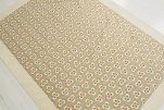 Turkish Bedspread, Twin Size Bed Cover, 6'6X4'6, Beige Tiger Eyes Pattern Fabric Decorative Cover Blanket, Dining room Turkish Bedspread, Twin Size Bed Cover, 6'6X4'6, Beige Tiger Eyes Pattern Fabric Decorative Cover Blanket, Dining room