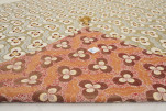 Turkish Bedspread, Twin Size Bed Cover, 6'6X4'6, Beige Tiger Eyes Pattern Fabric Decorative Cover Blanket, Dining room Turkish Bedspread, Twin Size Bed Cover, 6'6X4'6, Beige Tiger Eyes Pattern Fabric Decorative Cover Blanket, Dining room