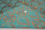 Turkish Bedspread, Twin Size Bed Cover, 6'6X4'6, Turquoise Blue Morocco Pattern Fabric Decorative Cover, Decorative Bed Cover Turkish Bedspread, Twin Size Bed Cover, 6'6X4'6, Turquoise Blue Morocco Pattern Fabric Decorative Cover, Decorative Bed Cover