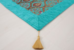 Turkish Bedspread, Twin Size Bed Cover, 6'6X4'6, Turquoise Blue Morocco Pattern Fabric Decorative Cover, Decorative Bed Cover Turkish Bedspread, Twin Size Bed Cover, 6'6X4'6, Turquoise Blue Morocco Pattern Fabric Decorative Cover, Decorative Bed Cover