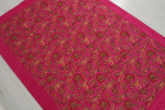 Turkish Bedspread, Twin Size Bed Cover, 6'6X4'6, Mazenda Pink Caucasus Carnation Pattern Fabric Decorative Cover, Sofa Cover Turkish Bedspread, Twin Size Bed Cover, 6'6X4'6, Mazenda Pink Caucasus Carnation Pattern Fabric Decorative Cover, Sofa Cover