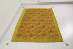 Turkish Bedspread, Twin Size Bed Cover, 6'6X4'6, Pistachio Green Caucasus Carnation Pattern Fabric Decorative Cover, Sofa Cover Turkish Bedspread, Twin Size Bed Cover, 6'6X4'6, Pistachio Green Caucasus Carnation Pattern Fabric Decorative Cover, Sofa Cover