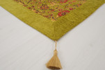 Turkish Bedspread, Twin Size Bed Cover, 6'6X4'6, Pistachio Green Caucasus Carnation Pattern Fabric Decorative Cover, Sofa Cover Turkish Bedspread, Twin Size Bed Cover, 6'6X4'6, Pistachio Green Caucasus Carnation Pattern Fabric Decorative Cover, Sofa Cover