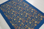 Turkish Bedspread, Twin Size Bed Cover, 6'6X4'6, Navy Blue Turkish Dream Pattern Fabric Decorative Cover, Sofa Cover,Table Cloth Turkish Bedspread, Twin Size Bed Cover, 6'6X4'6, Navy Blue Turkish Dream Pattern Fabric Decorative Cover, Sofa Cover,Table Cloth