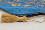 Turkish Bedspread, Twin Size Bed Cover, 6'6X4'6, Navy Blue Turkish Dream Pattern Fabric Decorative Cover, Sofa Cover,Table Cloth Turkish Bedspread, Twin Size Bed Cover, 6'6X4'6, Navy Blue Turkish Dream Pattern Fabric Decorative Cover, Sofa Cover,Table Cloth