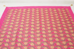 Turkish Bedspread, Twin Size Bed Cover, 6'6X4'6, Mazenda Pink Water Line Tulip Pattern Fabric Decorative Cover, Sofa Cover Turkish Bedspread, Twin Size Bed Cover, 6'6X4'6, Mazenda Pink Water Line Tulip Pattern Fabric Decorative Cover, Sofa Cover