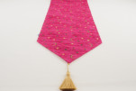 Table Runner, Mazenda Pink Arabian Night Pattern Turkish Chenille Table Runner, Turkish Fabric Runner, Table Linen, Dining Table Table Runner, Mazenda Pink Arabian Night Pattern Turkish Chenille Table Runner, Turkish Fabric Runner, Table Linen, Dining Table