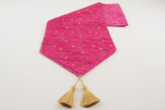 Table Runner, Mazenda Pink Arabian Night Pattern Turkish Chenille Table Runner, Turkish Fabric Runner, Table Linen, Dining Table Table Runner, Mazenda Pink Arabian Night Pattern Turkish Chenille Table Runner, Turkish Fabric Runner, Table Linen, Dining Table