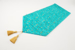 Table Runner,Turquoise Blue Arabian Night Pattern Turkish Chenille Table Runner,Bohemian Fabric,Table Linen,Dining Table Runner Table Runner,Turquoise Blue Arabian Night Pattern Turkish Chenille Table Runner,Bohemian Fabric,Table Linen,Dining Table Runner