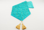 Table Runner,Turquoise Blue Arabian Night Pattern Turkish Chenille Table Runner,Bohemian Fabric,Table Linen,Dining Table Runner Table Runner,Turquoise Blue Arabian Night Pattern Turkish Chenille Table Runner,Bohemian Fabric,Table Linen,Dining Table Runner