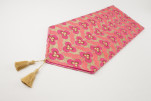 Table Runner, Mazenda Pink Tiger Eyes Pattern Turkish Chenille Fabric Table Linens, Turkish Table Runner, Dining Table Runner Table Runner, Mazenda Pink Tiger Eyes Pattern Turkish Chenille Fabric Table Linens, Turkish Table Runner, Dining Table Runner