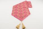 Table Runner, Mazenda Pink Tiger Eyes Pattern Turkish Chenille Fabric Table Linens, Turkish Table Runner, Dining Table Runner Table Runner, Mazenda Pink Tiger Eyes Pattern Turkish Chenille Fabric Table Linens, Turkish Table Runner, Dining Table Runner