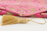 Table Runner, Mazenda Pink Tiger Eyes Pattern Turkish Chenille Fabric Table Linens, Turkish Table Runner, Dining Table Runner Table Runner, Mazenda Pink Tiger Eyes Pattern Turkish Chenille Fabric Table Linens, Turkish Table Runner, Dining Table Runner