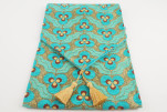 Table Runner, Turquoise Blue Tiger Eyes Pattern Turkish Chenille Fabric Table Linens, Turkish Table Runner, Dining Table Runner Table Runner, Turquoise Blue Tiger Eyes Pattern Turkish Chenille Fabric Table Linens, Turkish Table Runner, Dining Table Runner