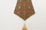 Table Runner, Moss Green Morocco Pattern Turkish Chenille Fabric Table Linens, Turkish Table Runner, Turkish Table Runner Dining Table Runner, Moss Green Morocco Pattern Turkish Chenille Fabric Table Linens, Turkish Table Runner, Turkish Table Runner Dining