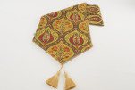Table Runner, Pistachio Green Morocco Pattern Turkish Chenille Fabric Table Linens, Turkish Table Runner, Turkish Table Linens Table Runner, Pistachio Green Morocco Pattern Turkish Chenille Fabric Table Linens, Turkish Table Runner, Turkish Table Linens