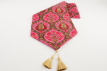 Table Runner, Mazenda Pink Morocco Pattern Turkish Chenille Fabric Table Linens, Turkish Table Runner, Table Linens, Farmhouse Table Runner, Mazenda Pink Morocco Pattern Turkish Chenille Fabric Table Linens, Turkish Table Runner, Table Linens, Farmhouse