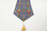 Table Runner,Navy Blue Morocco Pattern Turkish Chenille Fabric Table Linens,Turkish Table Runner,Turkish Table Linens for Dining Table Runner,Navy Blue Morocco Pattern Turkish Chenille Fabric Table Linens,Turkish Table Runner,Turkish Table Linens for Dining