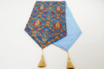 Table Runner,Navy Blue Morocco Pattern Turkish Chenille Fabric Table Linens,Turkish Table Runner,Turkish Table Linens for Dining Table Runner,Navy Blue Morocco Pattern Turkish Chenille Fabric Table Linens,Turkish Table Runner,Turkish Table Linens for Dining