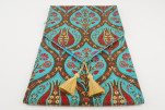 Table Runner, Turquoise Blue Morocco Pattern Turkish Chenille Fabric Table Linens, Turkish Table Runner, Turkish Table Linens Table Runner, Turquoise Blue Morocco Pattern Turkish Chenille Fabric Table Linens, Turkish Table Runner, Turkish Table Linens