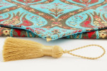 Table Runner, Turquoise Blue Morocco Pattern Turkish Chenille Fabric Table Linens, Turkish Table Runner, Turkish Table Linens Table Runner, Turquoise Blue Morocco Pattern Turkish Chenille Fabric Table Linens, Turkish Table Runner, Turkish Table Linens