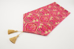 Table Runner,Mazenda Pink Carnation Pattern Turkish Chenille Fabric Table Runner,Fabric Table Linens,Turkish Dining Table Runner Table Runner,Mazenda Pink Carnation Pattern Turkish Chenille Fabric Table Runner,Fabric Table Linens,Turkish Dining Table Runner
