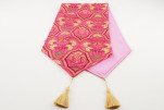 Table Runner,Mazenda Pink Carnation Pattern Turkish Chenille Fabric Table Runner,Fabric Table Linens,Turkish Dining Table Runner Table Runner,Mazenda Pink Carnation Pattern Turkish Chenille Fabric Table Runner,Fabric Table Linens,Turkish Dining Table Runner