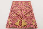 Table Runner, Pale Pink Carnation Pattern Turkish Chenille Fabric Table Runner, Fabric Table Linens, Turkish Dining Table Runner Table Runner, Pale Pink Carnation Pattern Turkish Chenille Fabric Table Runner, Fabric Table Linens, Turkish Dining Table Runner