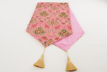 Table Runner, Pale Pink Topkapi Palace Tulip Pattern Turkish Chenille Fabric Table Runner, Fabric Table Linens, Table Runner Table Runner, Pale Pink Topkapi Palace Tulip Pattern Turkish Chenille Fabric Table Runner, Fabric Table Linens, Table Runner