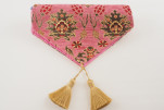 Table Runner, Pale Pink Topkapi Palace Tulip Pattern Turkish Chenille Fabric Table Runner, Fabric Table Linens, Table Runner Table Runner, Pale Pink Topkapi Palace Tulip Pattern Turkish Chenille Fabric Table Runner, Fabric Table Linens, Table Runner