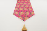 Table Runner,Mazenda Pink Water Line Tulip Pattern Turkish Chenille Fabric Table Runner,Fabric Table Linens,Turkish Table Runner Table Runner,Mazenda Pink Water Line Tulip Pattern Turkish Chenille Fabric Table Runner,Fabric Table Linens,Turkish Table Runner