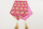 Table Runner,Mazenda Pink Water Line Tulip Pattern Turkish Chenille Fabric Table Runner,Fabric Table Linens,Turkish Table Runner Table Runner,Mazenda Pink Water Line Tulip Pattern Turkish Chenille Fabric Table Runner,Fabric Table Linens,Turkish Table Runner