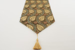 Table Runner, Moss Green Water Line Tulip Pattern Turkish Chenille Fabric Table Runner, Fabric Table Linens,Turkish Table Runner Table Runner, Moss Green Water Line Tulip Pattern Turkish Chenille Fabric Table Runner, Fabric Table Linens,Turkish Table Runner