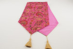 Table Runner,Mazenda Pink Caucasus Carnation Pattern Turkish Chenille Fabric Table Runner,Fabric Table Linens,Dining Runner Table Runner,Mazenda Pink Caucasus Carnation Pattern Turkish Chenille Fabric Table Runner,Fabric Table Linens,Dining Runner