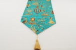 Table Runner, Turquoise Blue Turkish Dream Pattern Turkish Chenille Fabric Table Runner, Fabric Table Linens,Dining Table Runner Table Runner, Turquoise Blue Turkish Dream Pattern Turkish Chenille Fabric Table Runner, Fabric Table Linens,Dining Table Runner