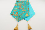 Table Runner, Turquoise Blue Turkish Dream Pattern Turkish Chenille Fabric Table Runner, Fabric Table Linens,Dining Table Runner Table Runner, Turquoise Blue Turkish Dream Pattern Turkish Chenille Fabric Table Runner, Fabric Table Linens,Dining Table Runner